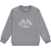 MITCH & SON - Ernest Flag Graphic Tapes Swearshirt Set - Grey