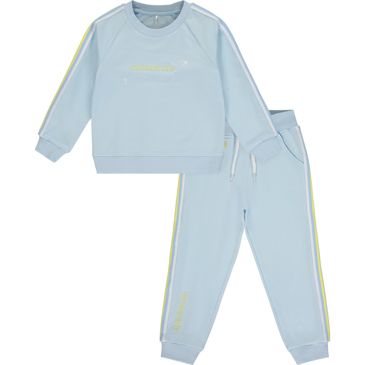 MITCH & SON - Jasper A Time To Fly Tape Tracksuit - Sky Blue