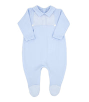 Rapife -  Dogtooth Bib Babygrow - Blue