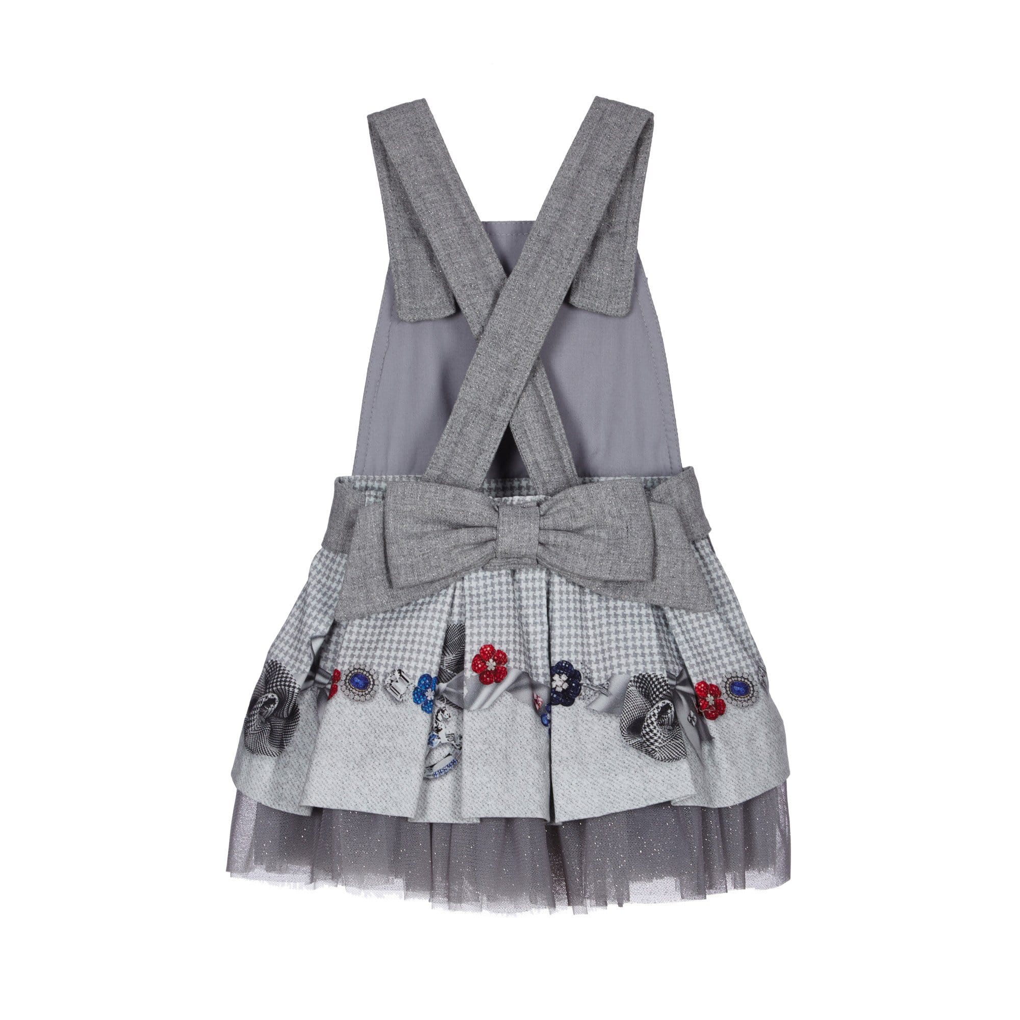 LAPIN HOUSE - Jewel Pinafore With Blouse - Grey