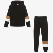 HUGO BOSS - Zip Hoodie  Tracksuit  -  Black