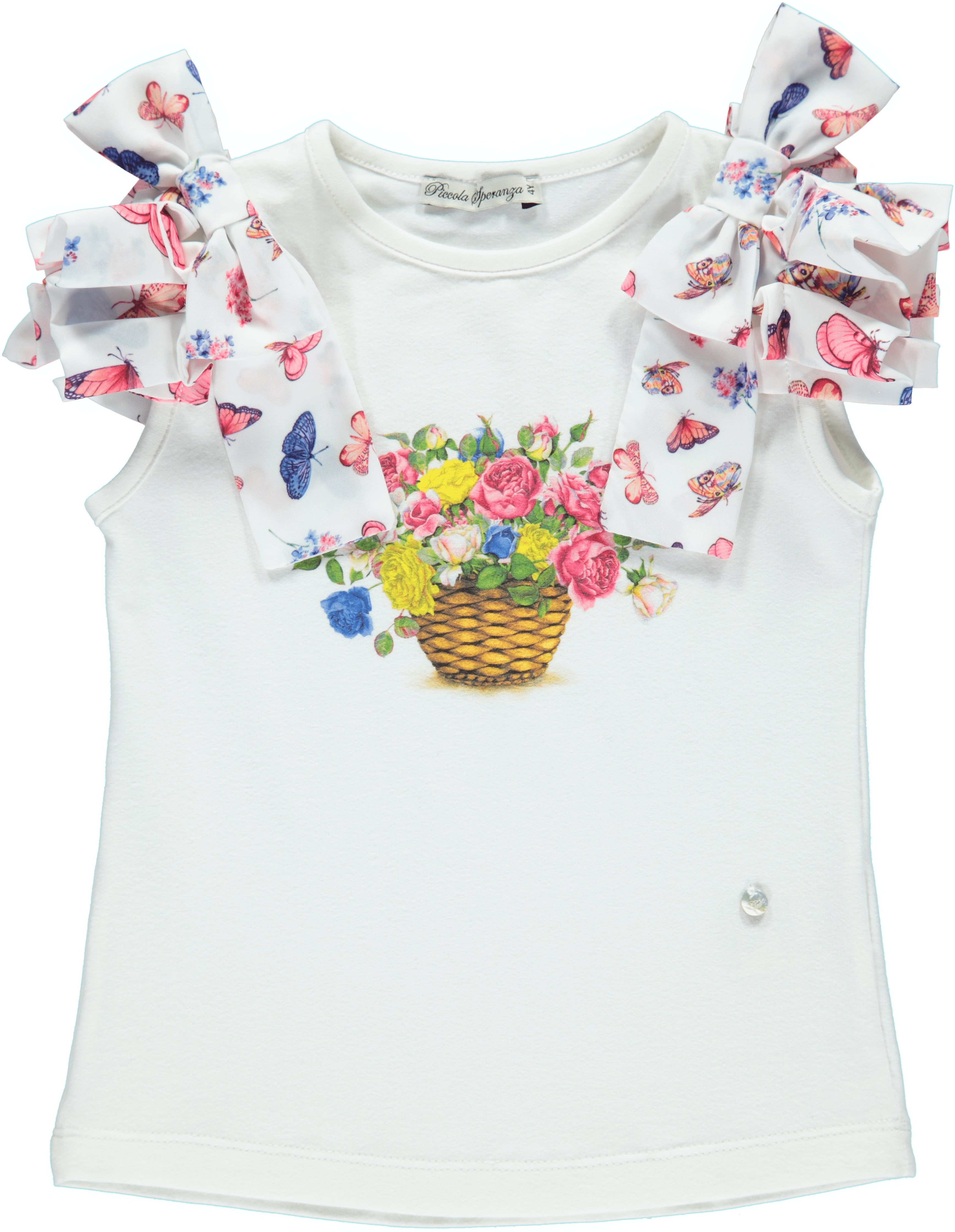 PICCOLA SPERANZA - Flower Basket Skirt Set - White
