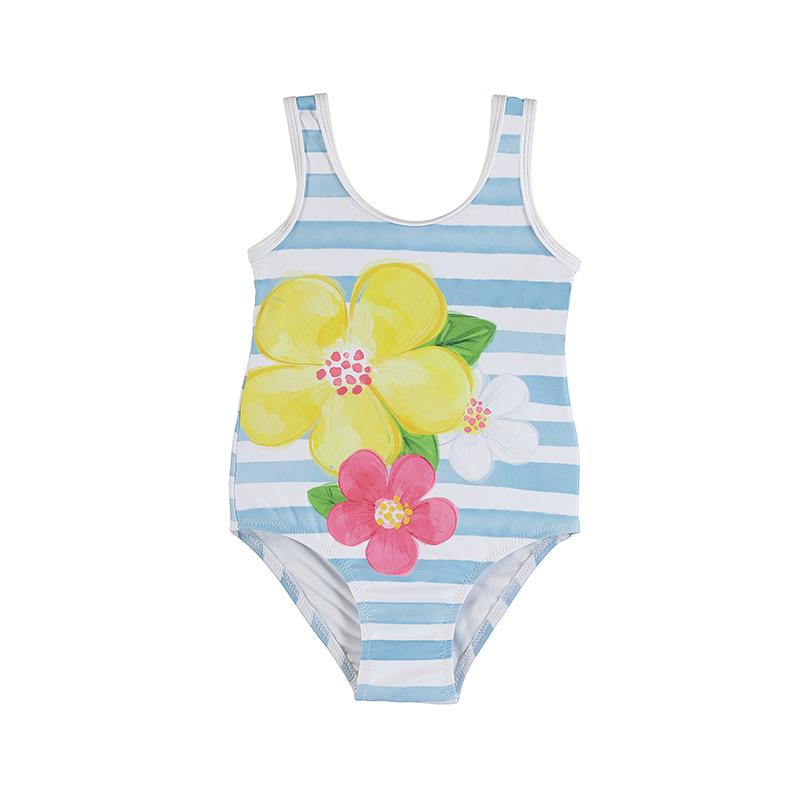 Mayoral - Flower Swimsuit - Blue