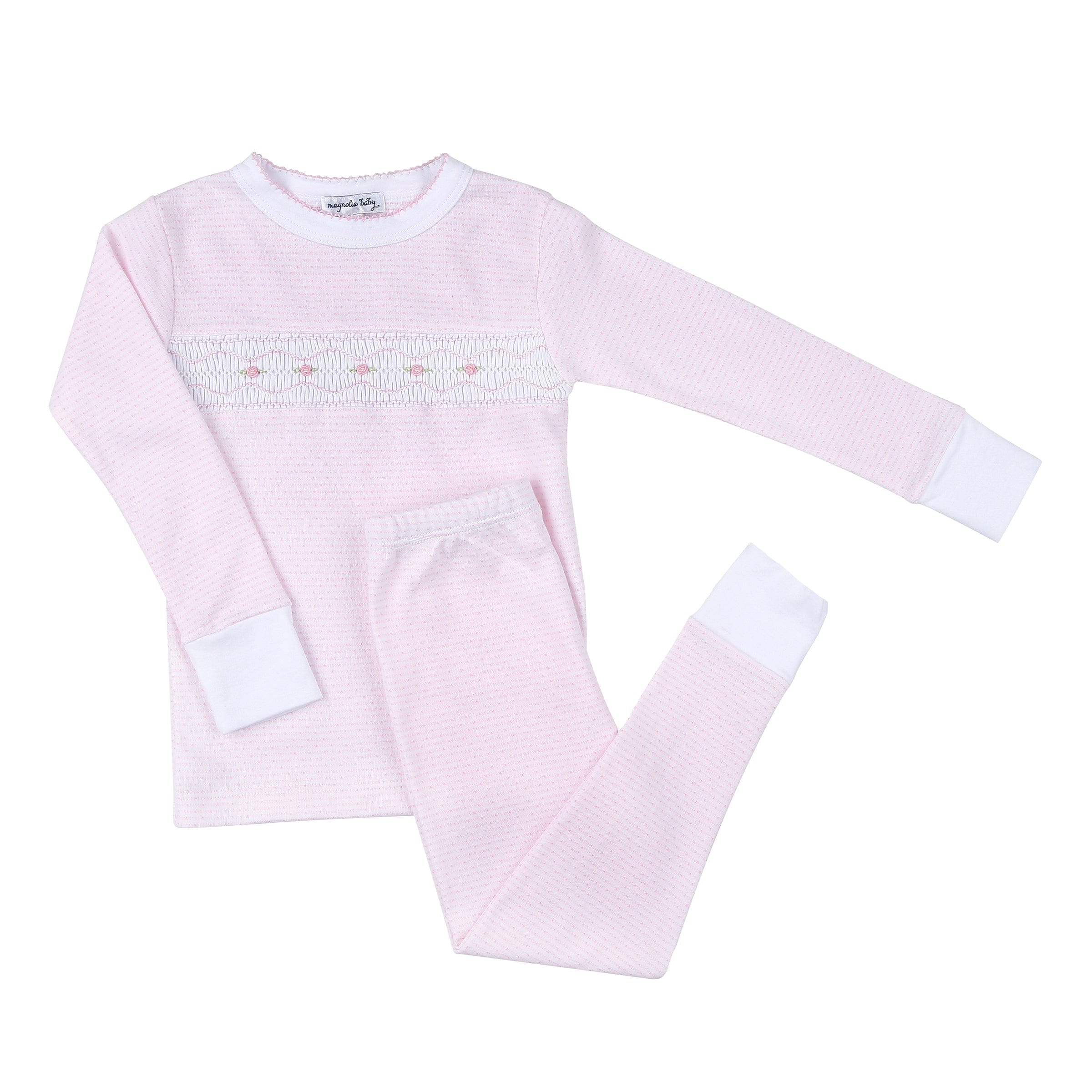 MAGNOLIA BABY - Hazel Smocked Pyjamas - Pink