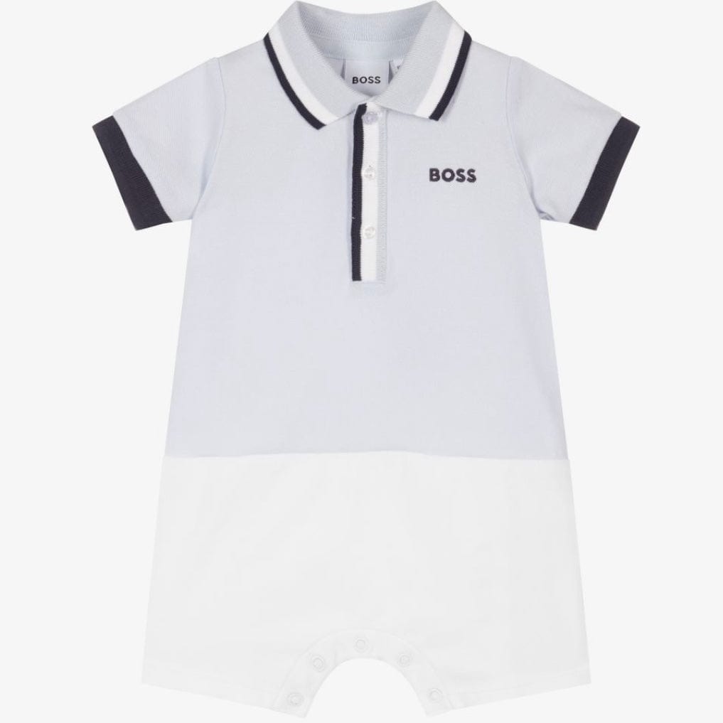 HUGO BOSS - Polo Romper - Blue / White