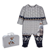 LAPIN HOUSE - Winter Rabbit Babygrow - Grey