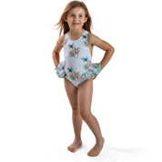 MEIA PATA - Mahe Giraffe Print Swimsuit - Green