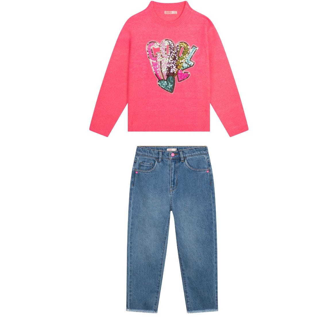BILLIEBLUSH - Cool Jumper & Jean Set - Navy