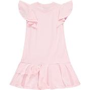 A DEE - Everley Watermelon Frill Jersey Dress - Pink