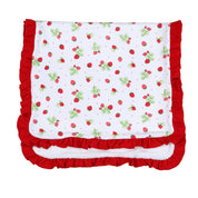 MAGNOLIA BABY - So Berry Cute Smocked Three Piece Set  - Red