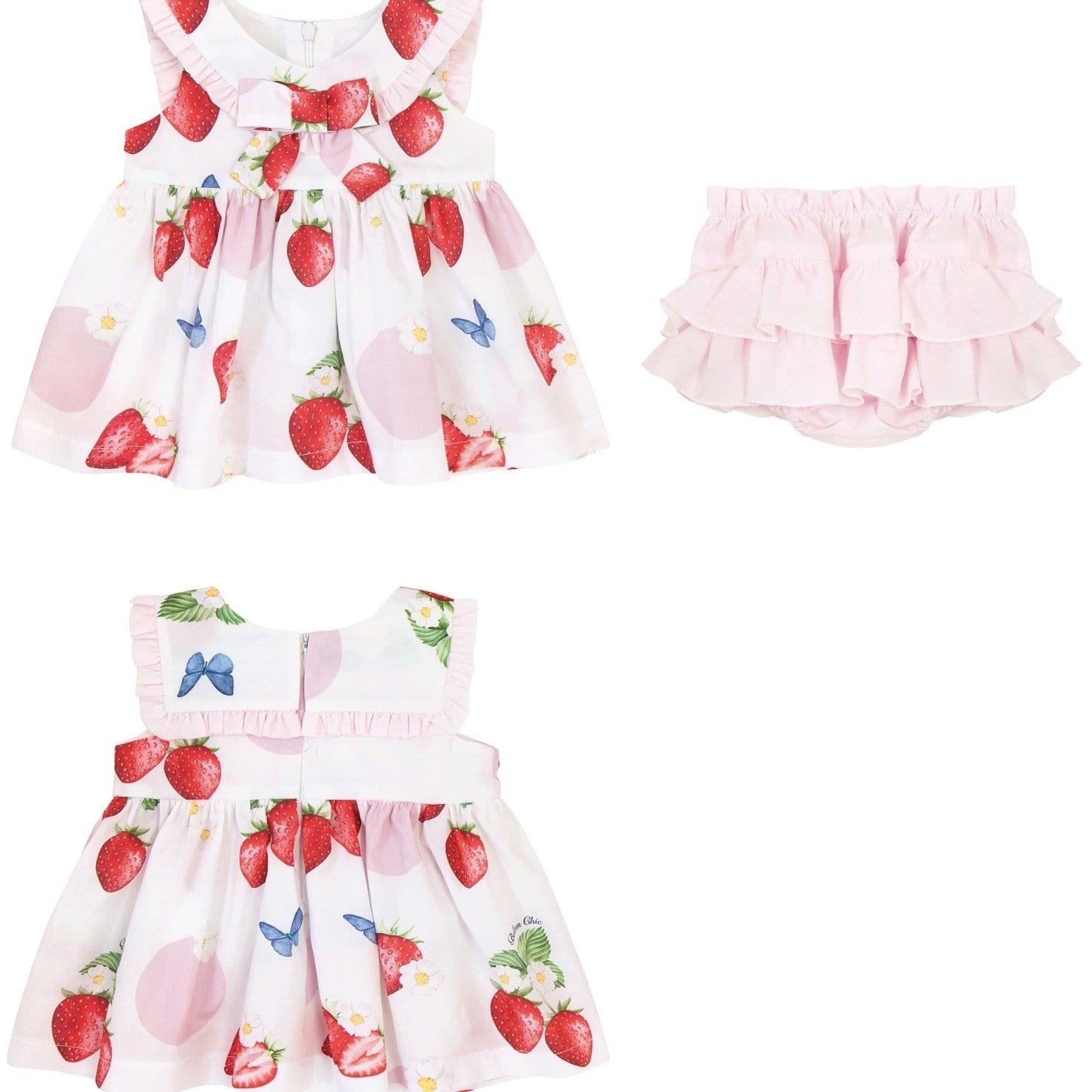 BALLOON CHIC- Strawberry Baby Dress Set