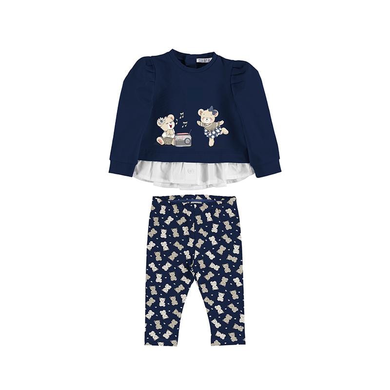Mayoral - Bear Legging Set - Navy