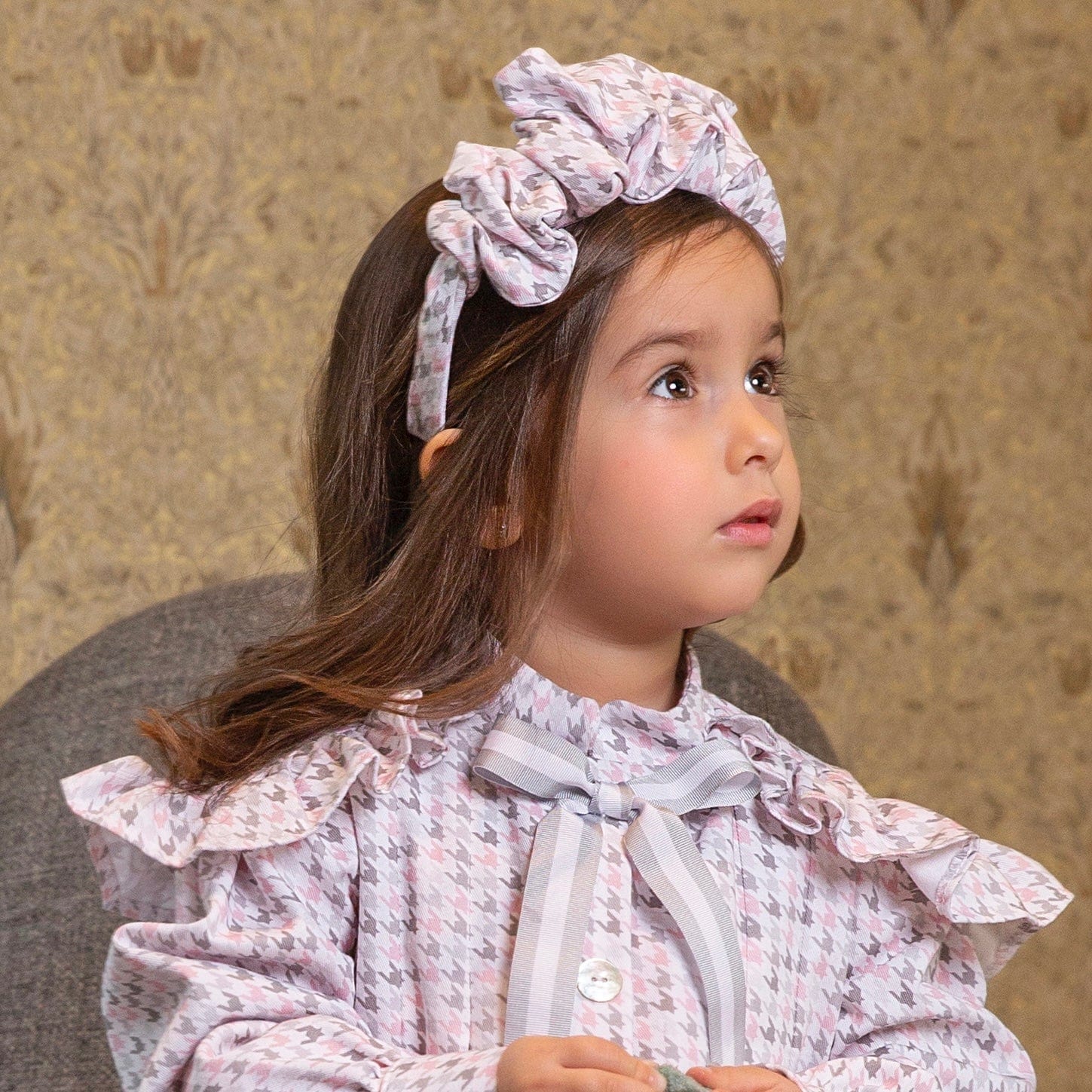 MERAKI - Pata Gallo Hairband - Grey