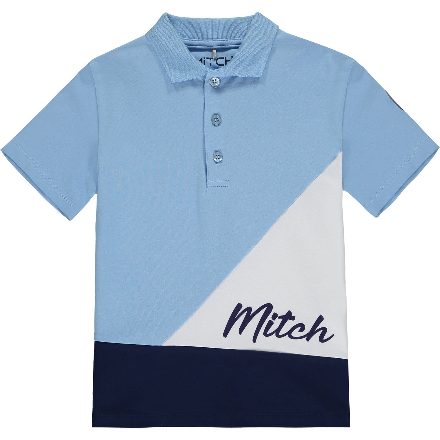MITCH - Washington & Vermont Cut & Sew Short Set - Light Blue
