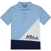 MITCH - Washington & Vermont Cut & Sew Short Set - Light Blue