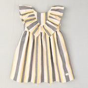 COCOTE- Stripe Dress - White