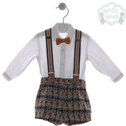 MARTA Y PAULA BOYS MUSTARD SHORT SET