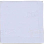 HUGO BOSS - Knit Logo  Blanket - White