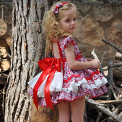 LA AMAPOLA - Martina Baby Dress - Red