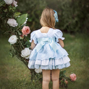 LA AMAPOLA - Martina Baby Dress - Blue