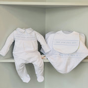 MAGNOLIA BABY - Becky & Ben’s Smocked Set - White
