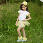 Daga - Frozen Pleasure Tutu Short Set - Yellow