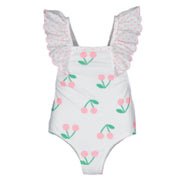 SAL & PIMENTA - Electric Cherries Swimsuit - White