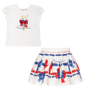 BALLOON CHIC - Bow Skirt Set - White