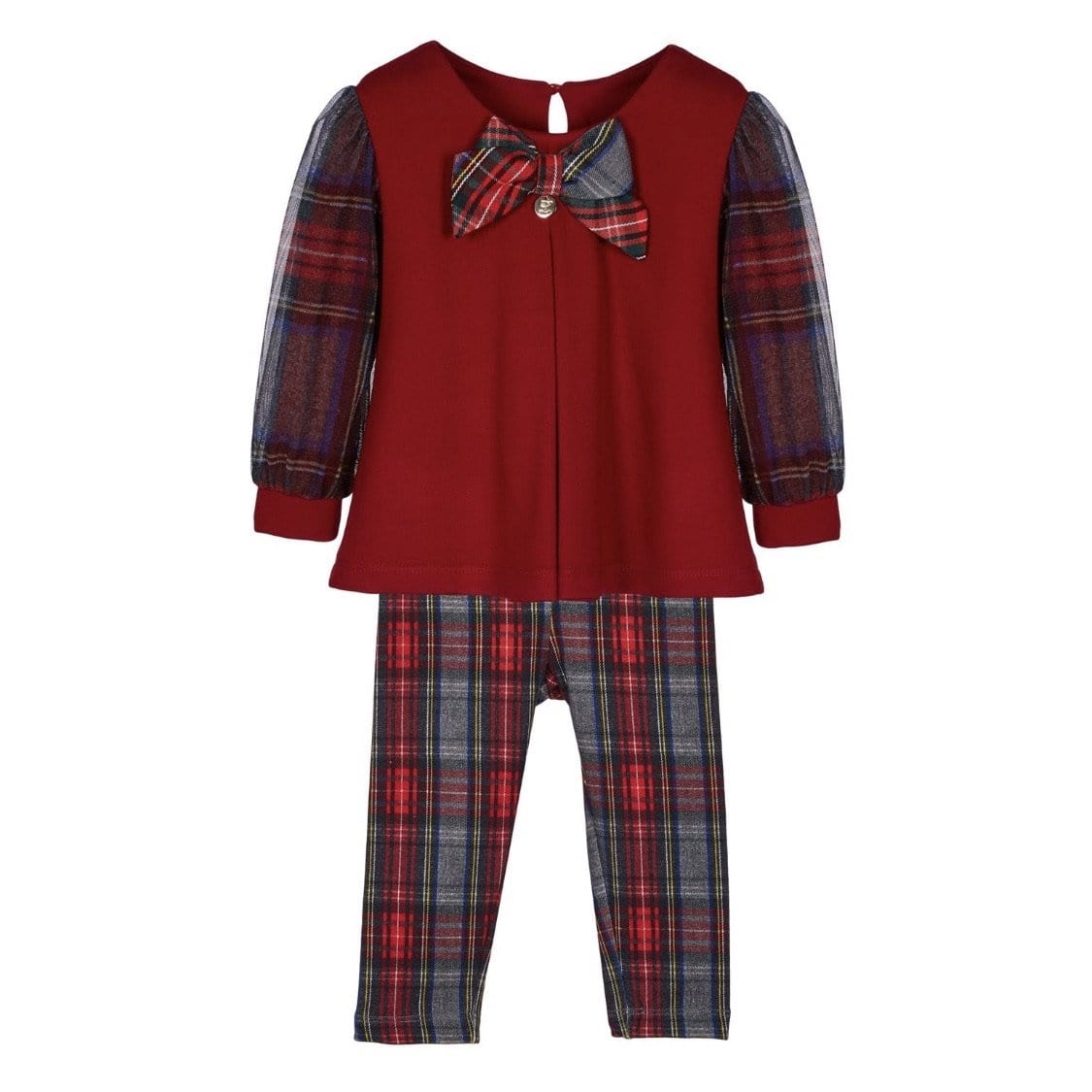 LAPIN HOUSE TARTAN RED LEGGING SET