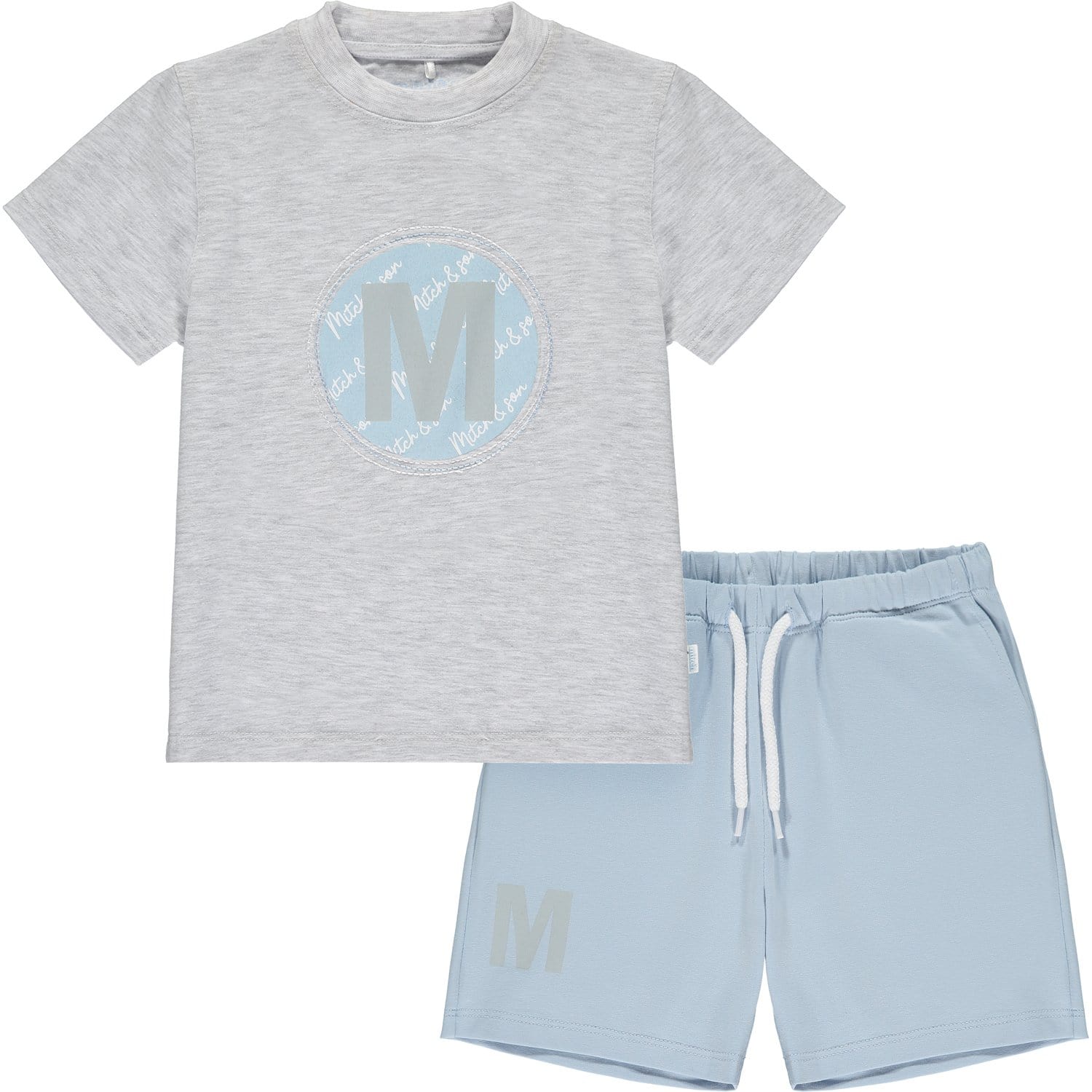 MITCH & SON - Adam M Logo Jersey Set- Grey