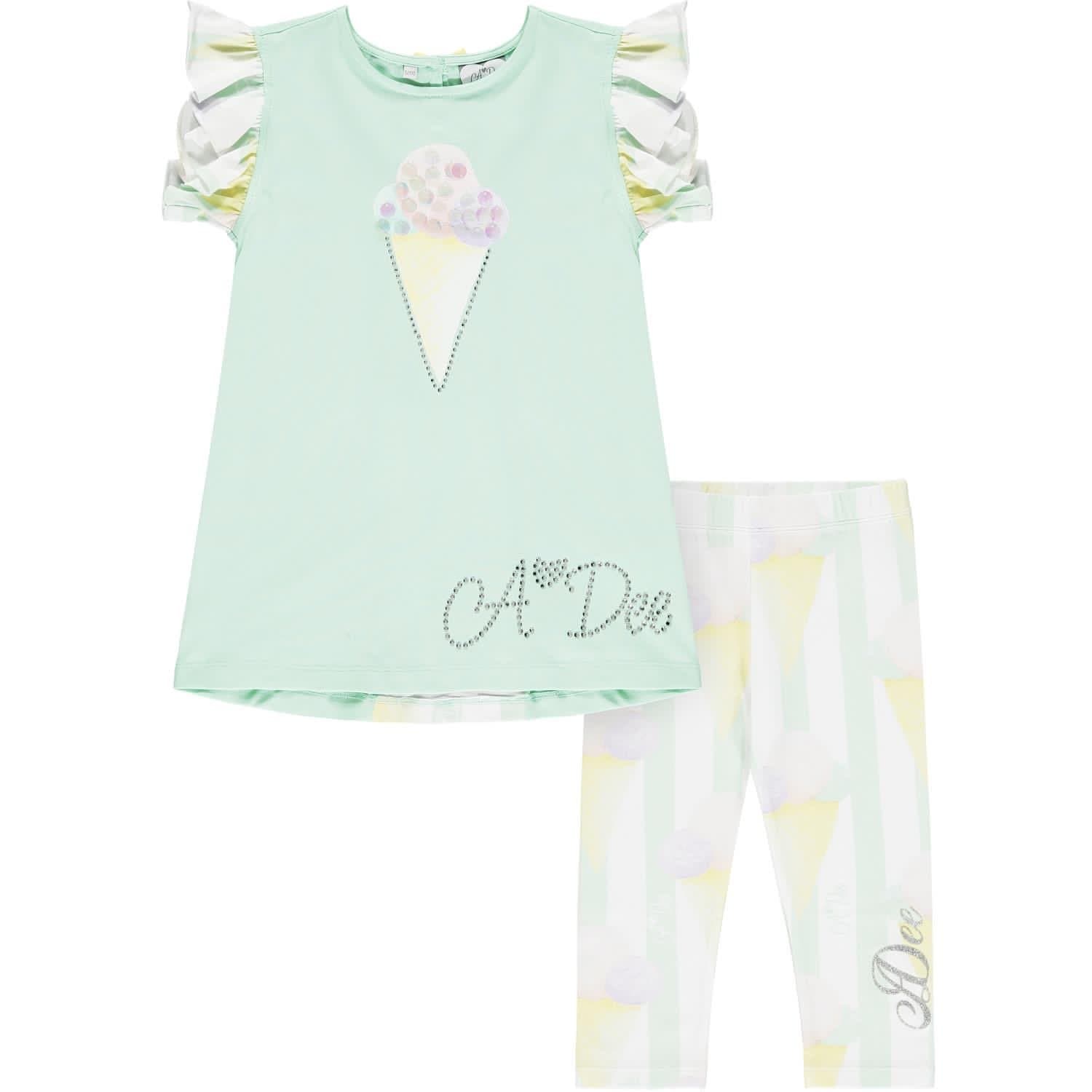 A DEE - Ice Cream Leggings Set - Mint