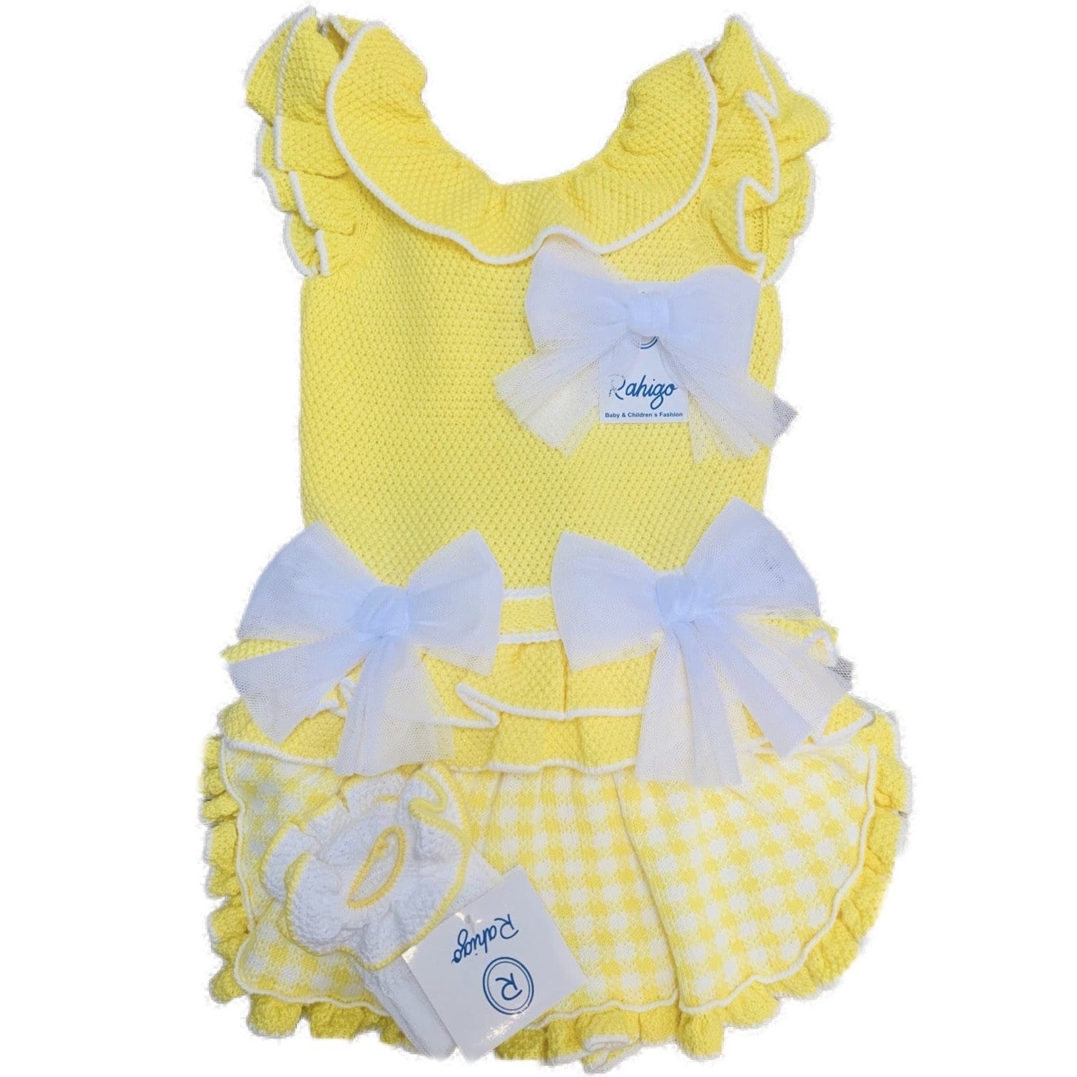 RAHIGO - Two Piece Skirt Set - Yellow