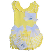 RAHIGO - Two Piece Skirt Set - Yellow
