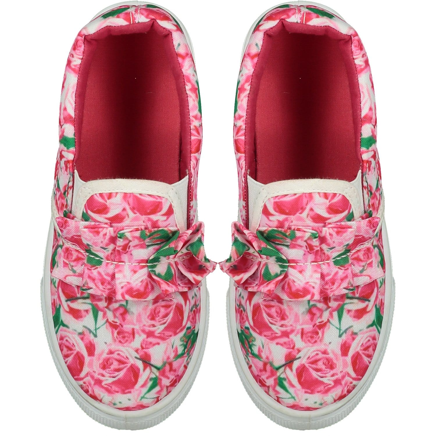 A DEE - Frilly Canvas Slip On Trainer - Floral