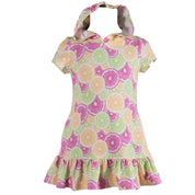 Daga - Lemon Power Hooded Dress - Multi