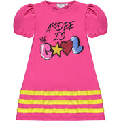 A DEE - Leah Jersey Dress - Lipstick Pink