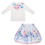 BALLOON CHIC - Rose  Skirt Set  - Blue