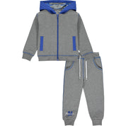 MITCH & SON - Signature Zipper Three Piece Tracksuit - Grey