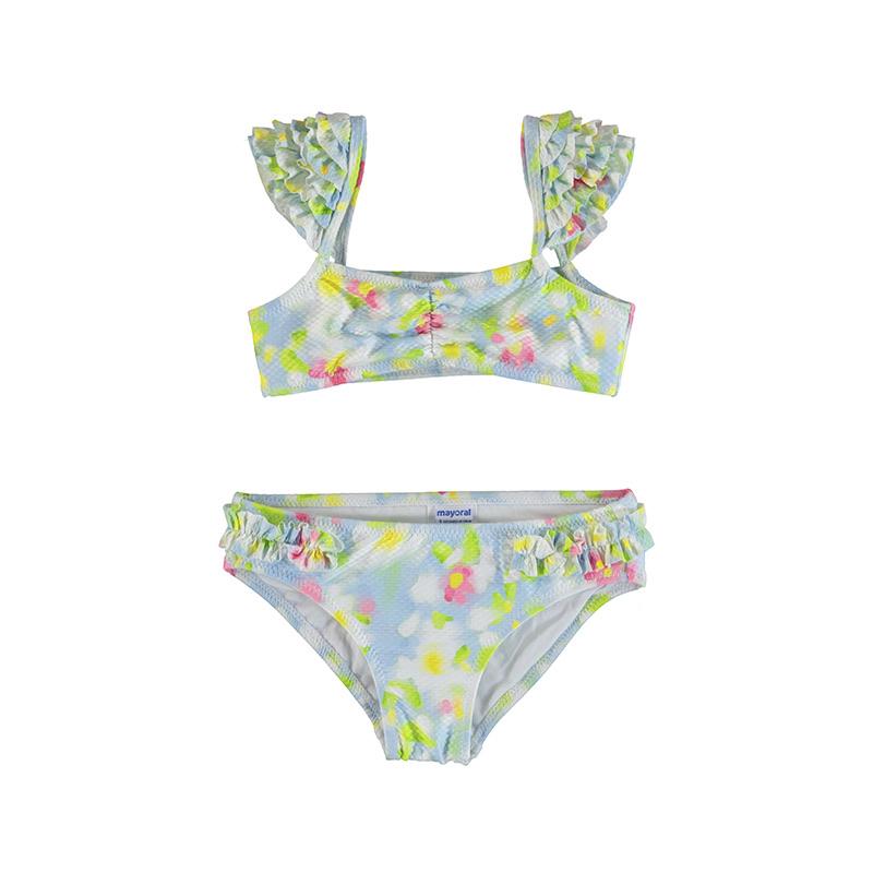 MAYORAL - Floral Bikini - Blue