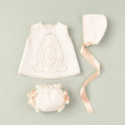 JOSE VARON - Three Piece Embroidered Dress Set
