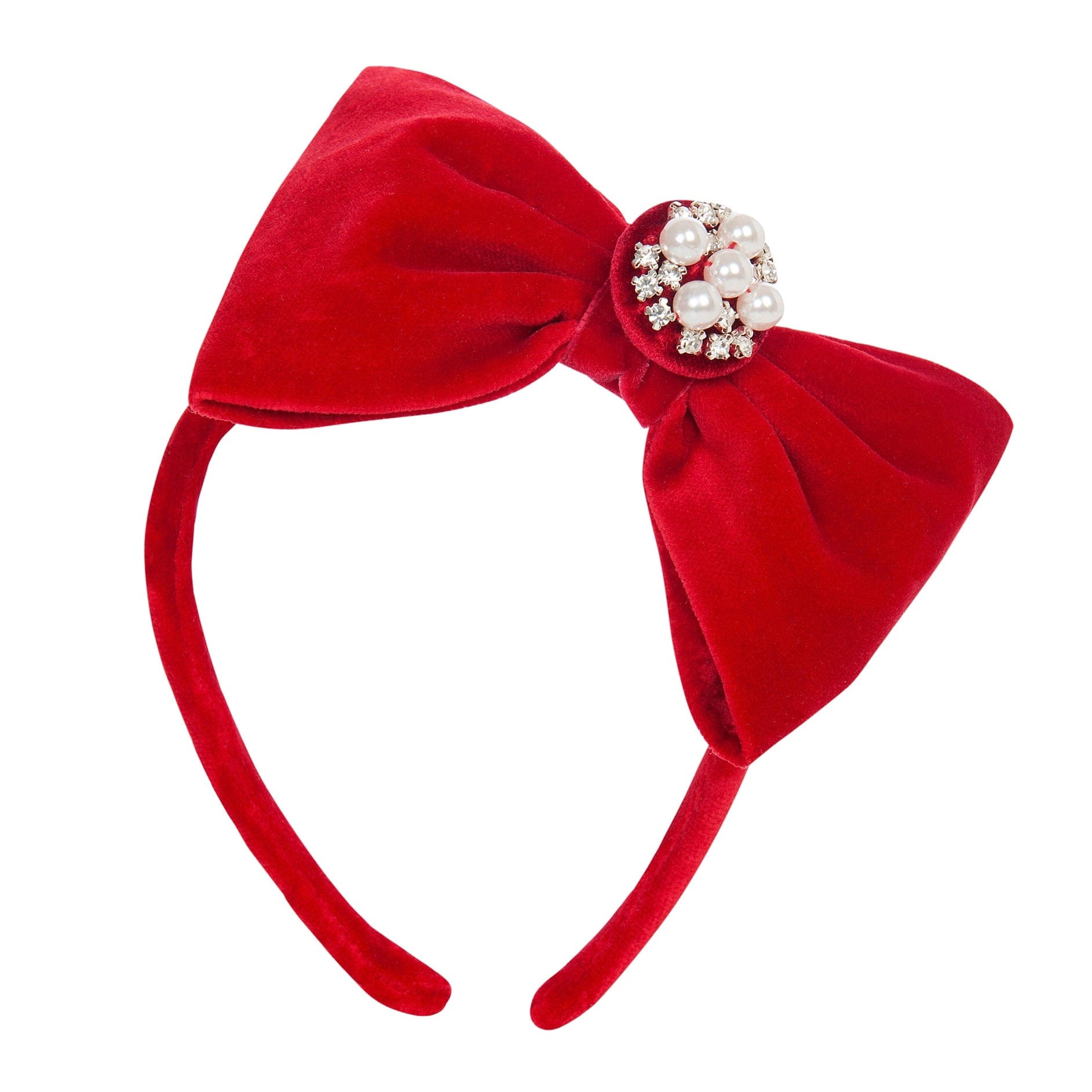 BALLOON CHIC - Velvet Hairband - Red