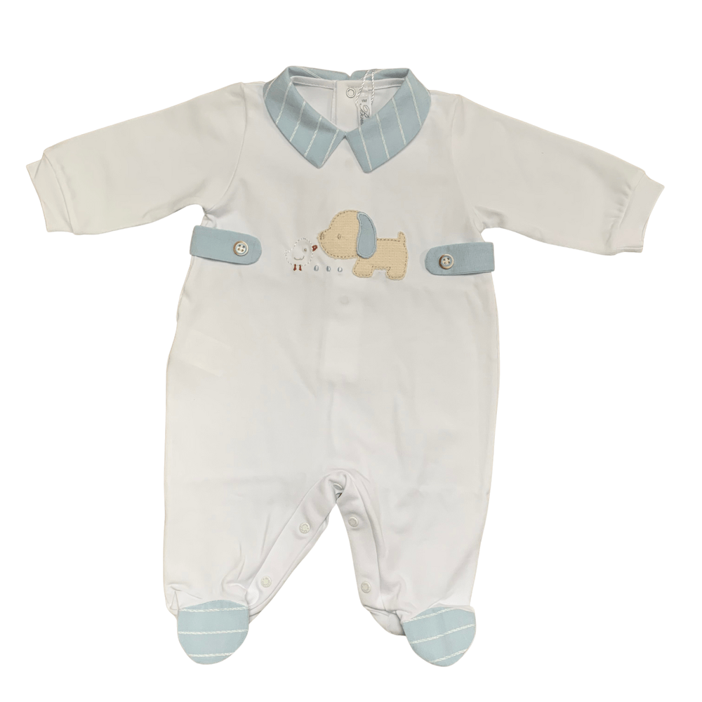 BARCELLINO - Dog Babygrow - White