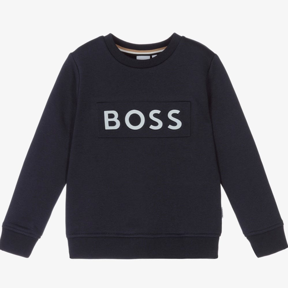 HUGO BOSS - Logo Sweatshirt -  Navy