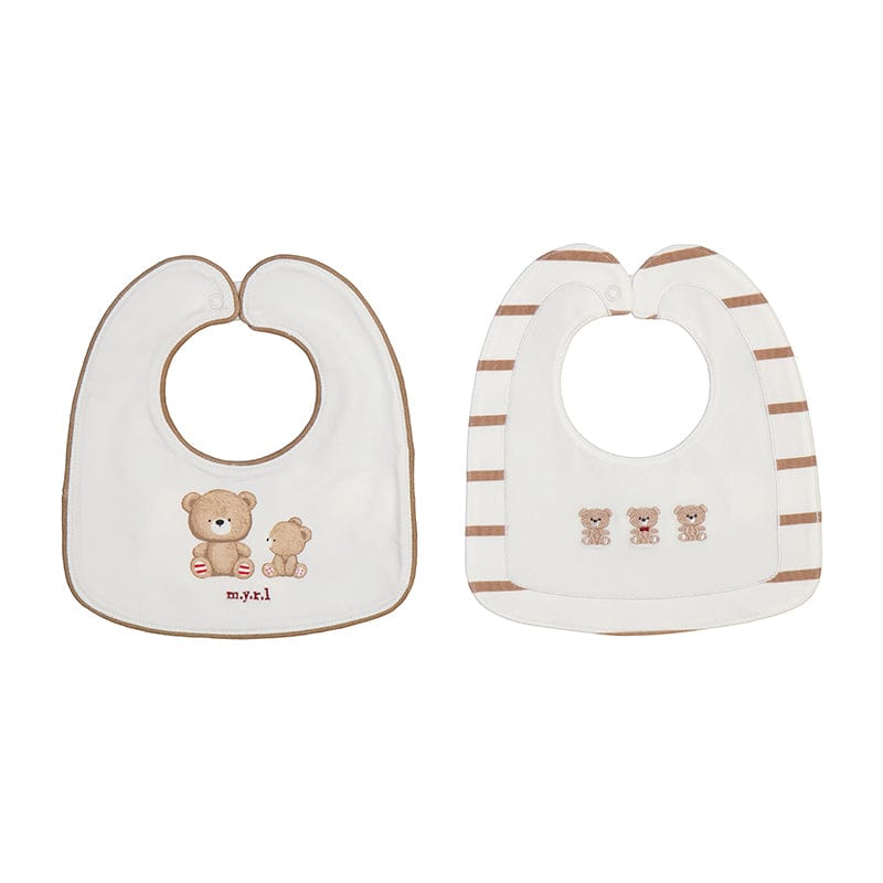 MAYORAL - Baby Bear Bibs - Natural