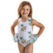 MEIA PATA - Mahe Giraffe Print Swimsuit - Green