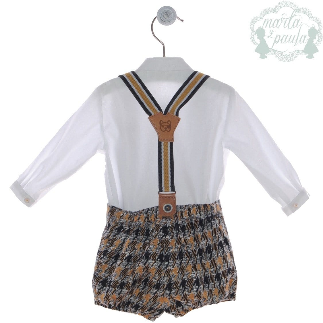 MARTA Y PAULA BOYS MUSTARD SHORT SET