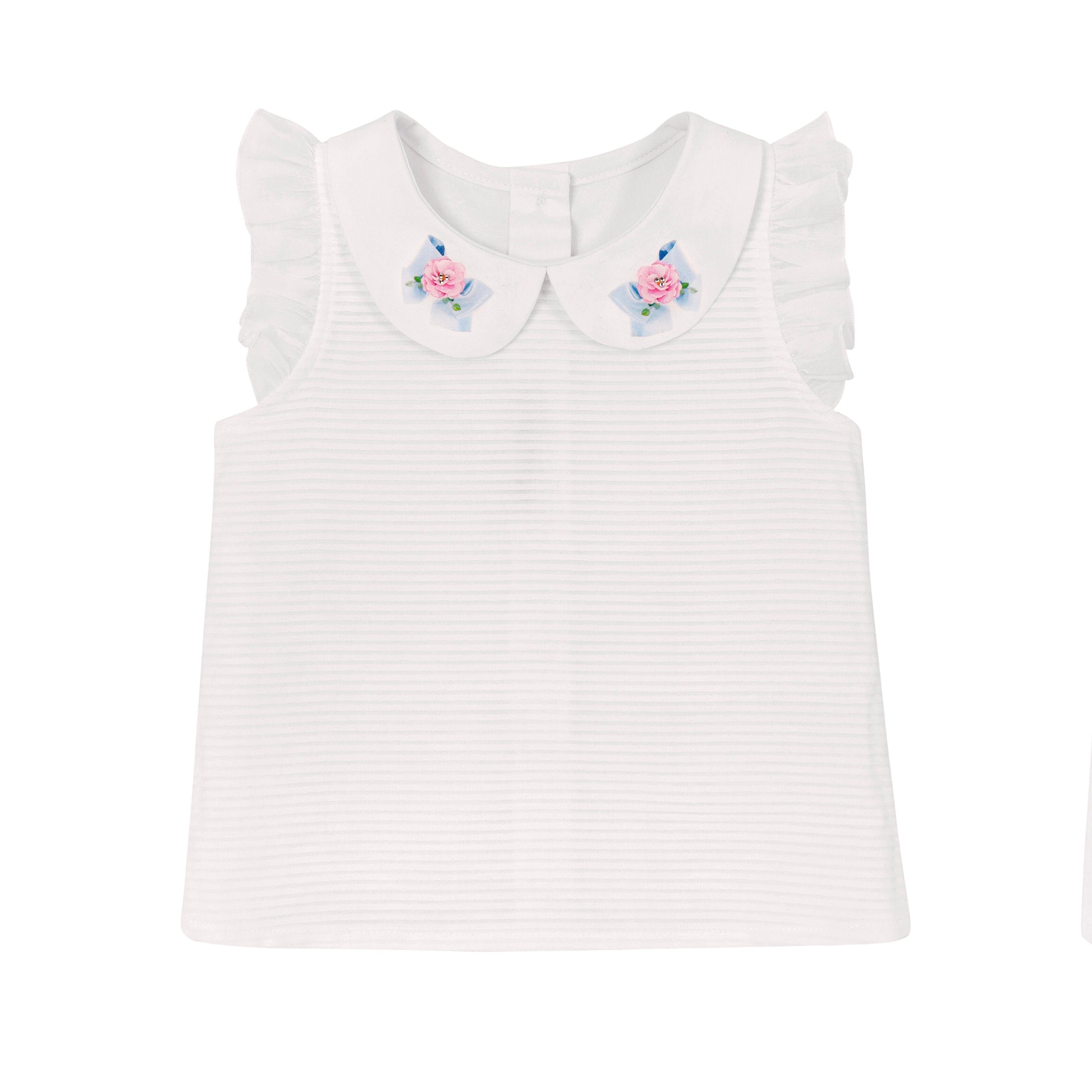 BALLOON CHIC - Blouse & Gingham Duckling Skirt Set - Pink