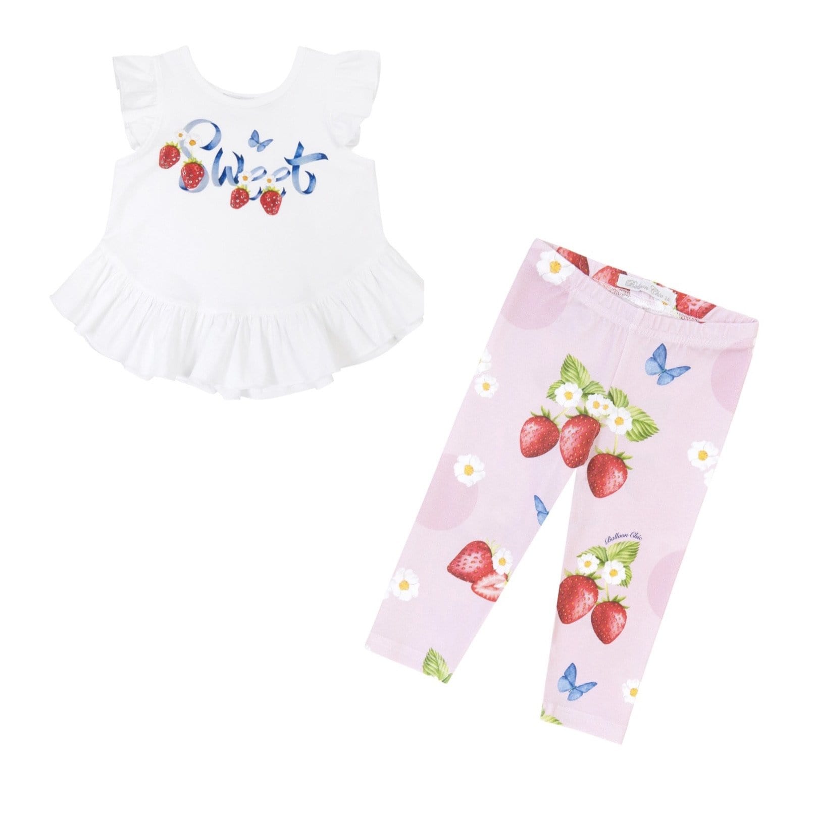 BALLOON CHIC - Strawberry Leggings Set