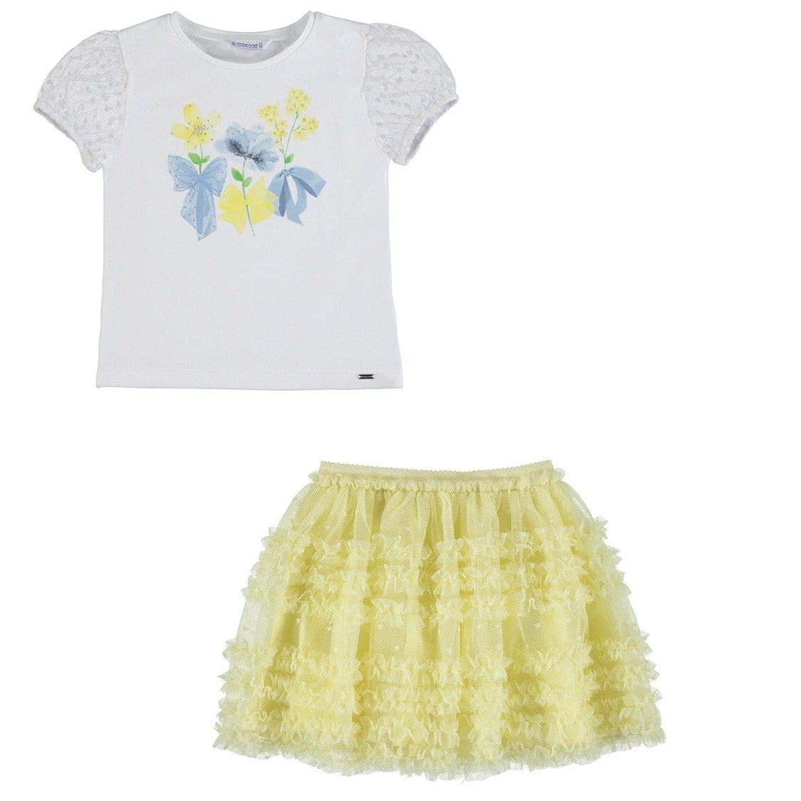 MAYORAL - Tulle Skirt Set - Lemon