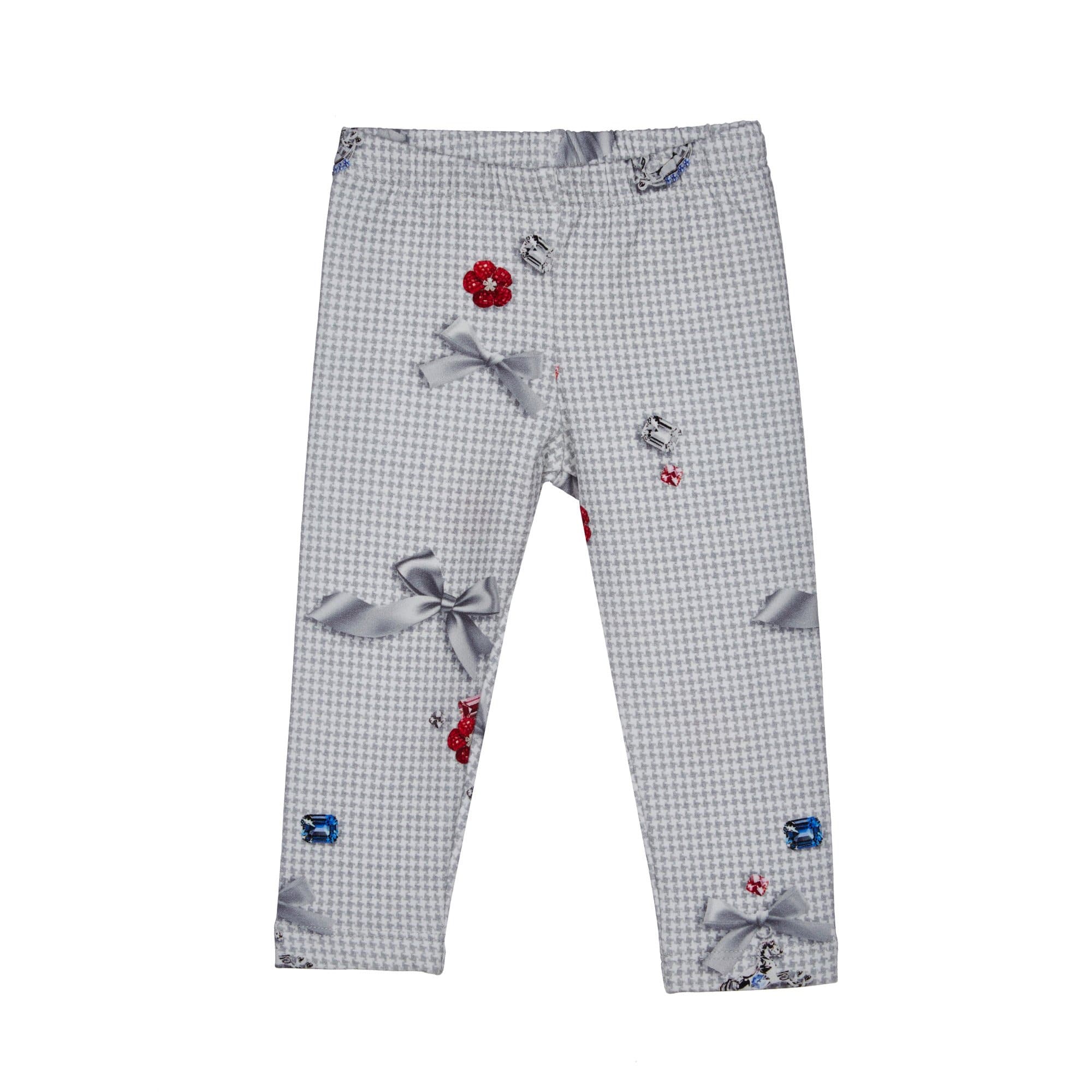 LAPIN HOUSE - Dogtooth Jewel Legging Set - Grey